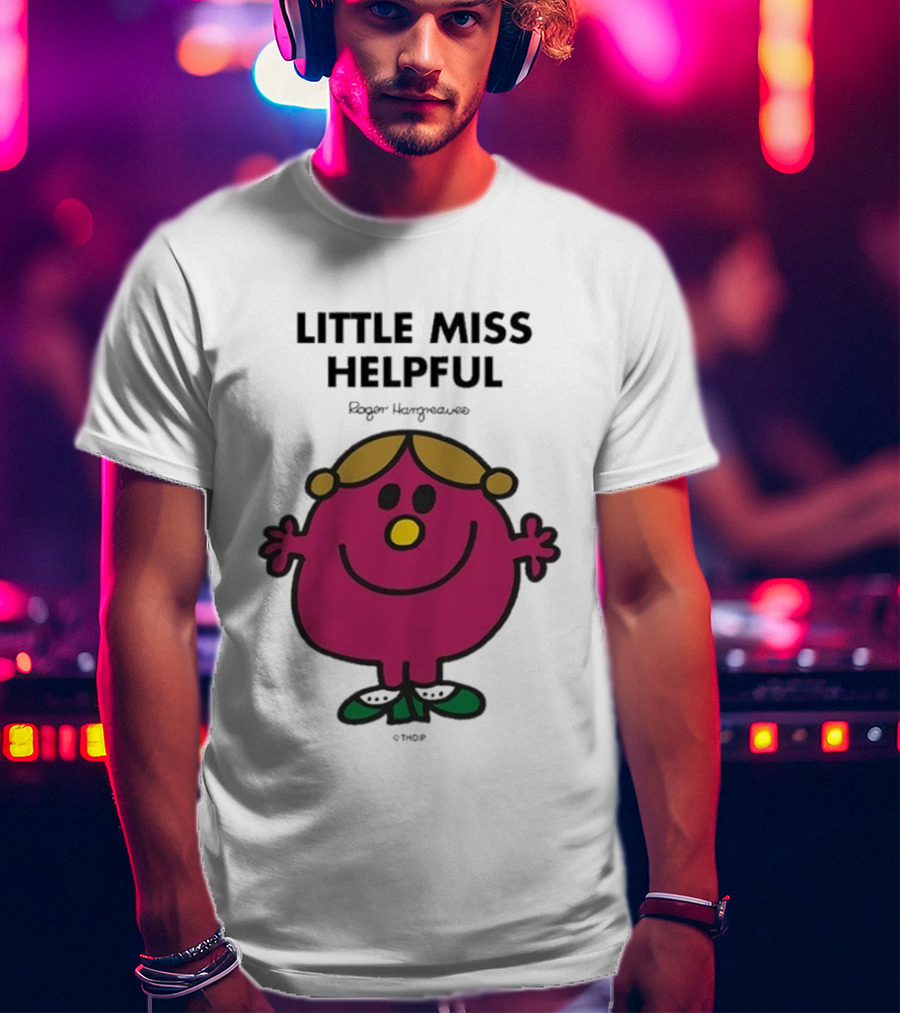 Little Miss Helpful Roger Hargreaves Character T-Shirt