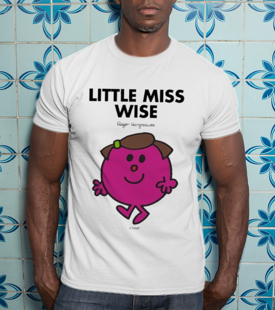 Mr. Men Little Miss Wise Roger Hargreaves Character T-Shirt