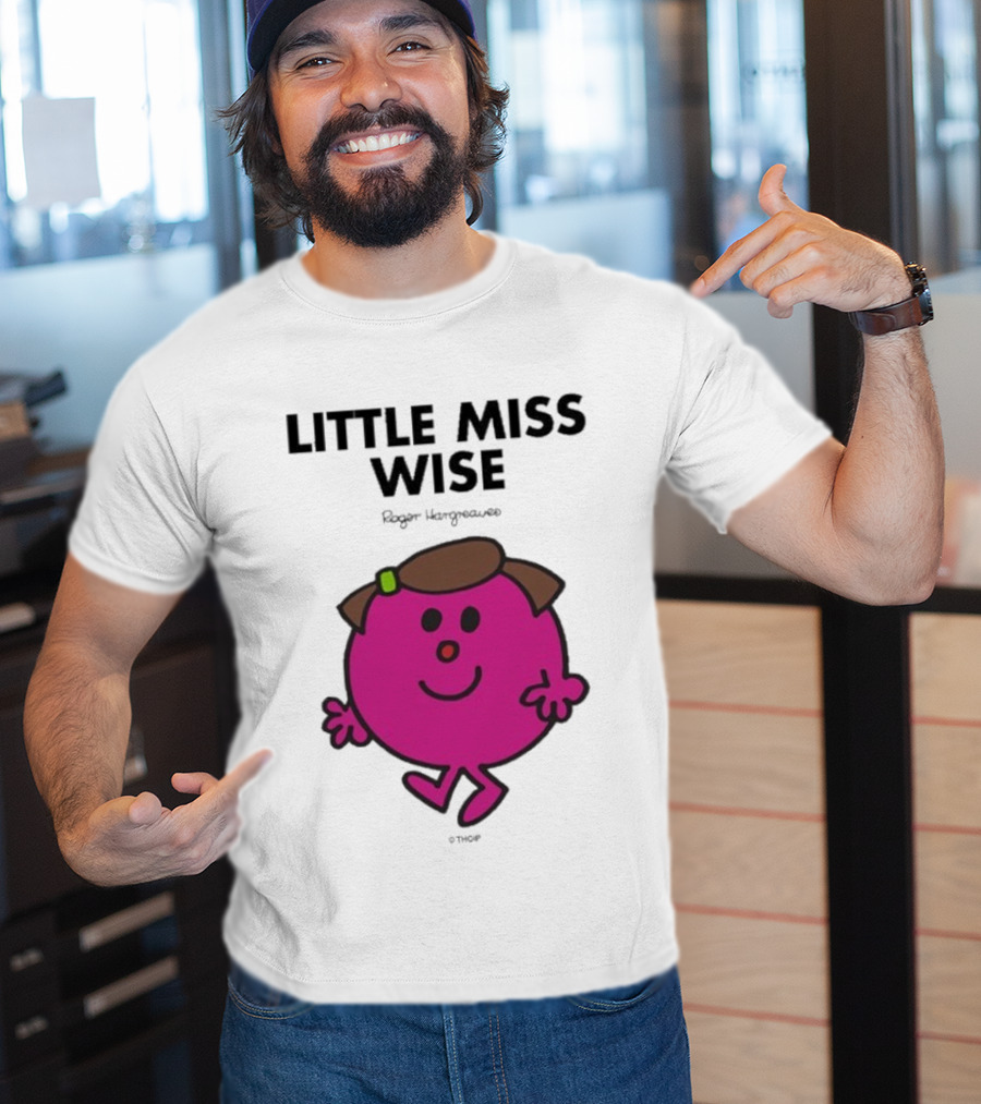 Mr. Men Little Miss Wise Roger Hargreaves Character T-Shirt