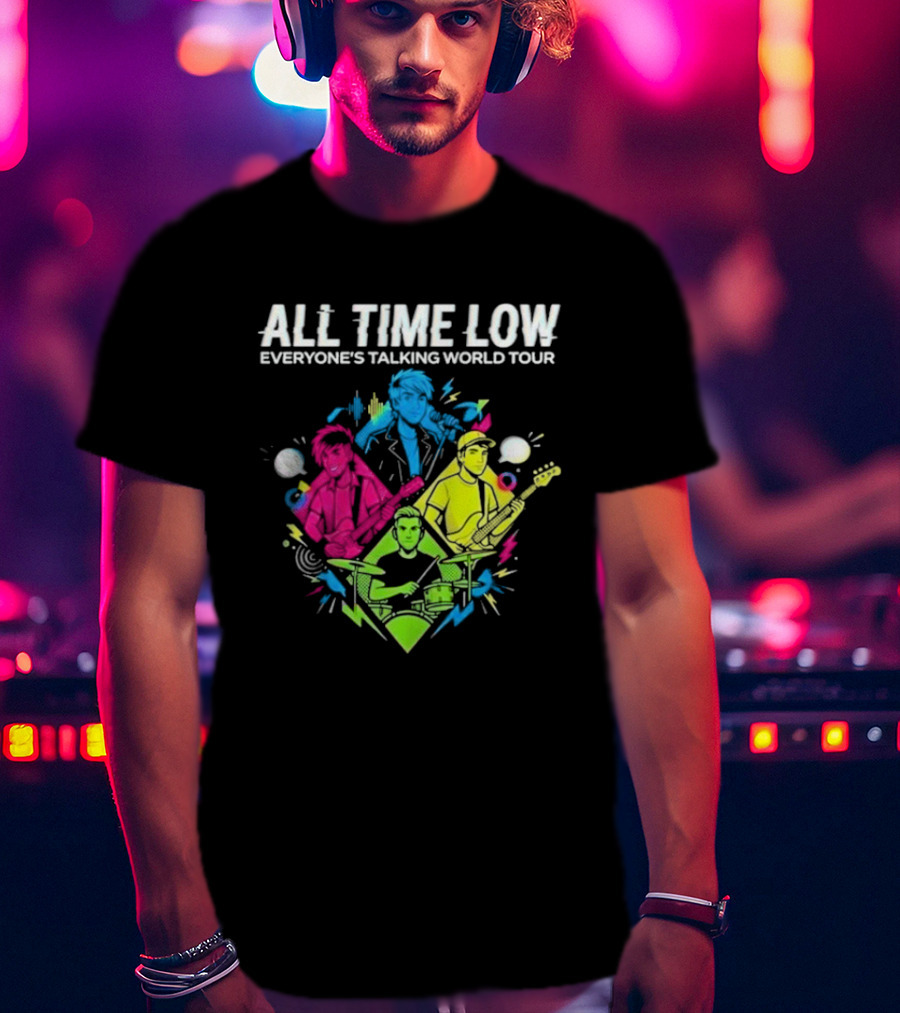 All Time Low Everyone’s Talking World Tour 2026 Event At OVO Hydro On January 20 Glasgow United Kingdom T-Shirt