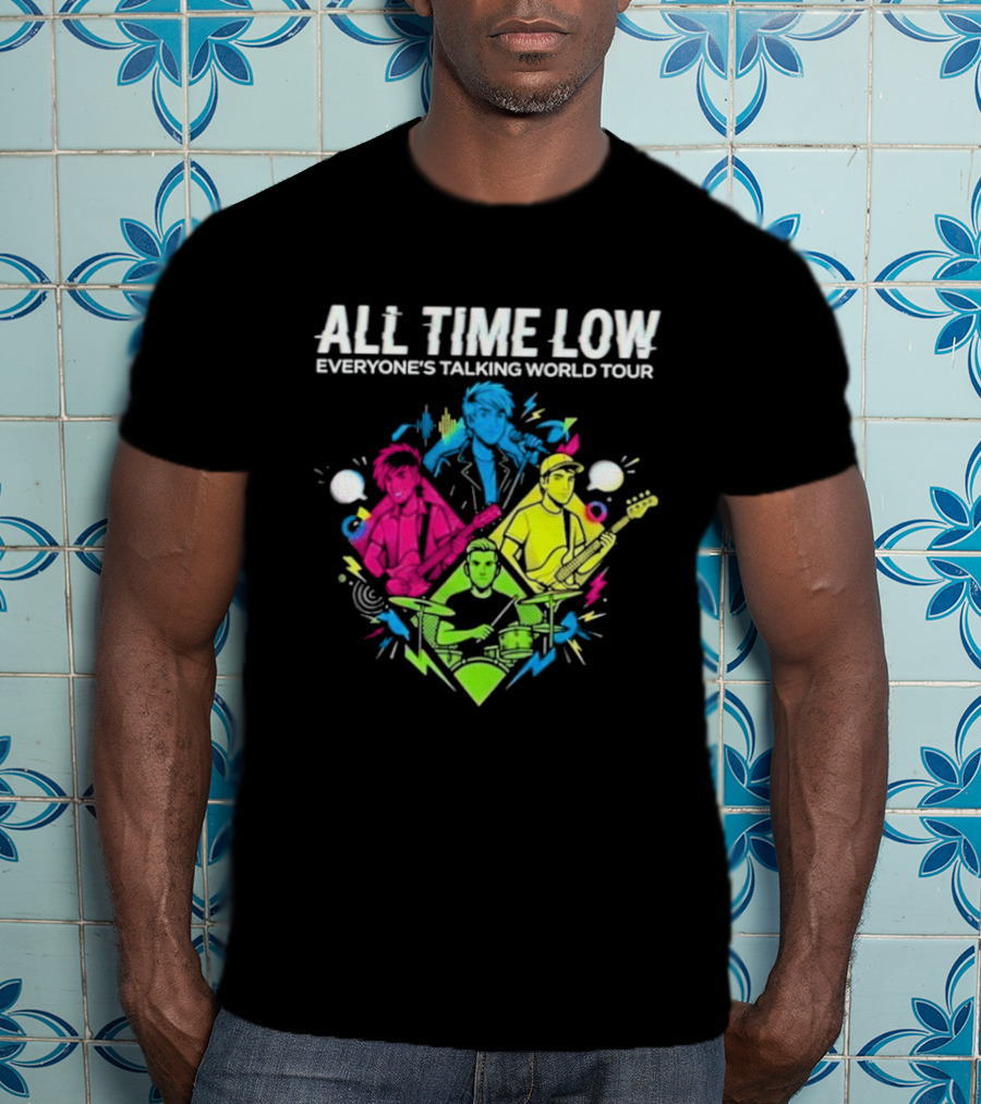 All Time Low Everyone’s Talking World Tour 2026 Event At OVO Hydro On January 20 Glasgow United Kingdom T-Shirt