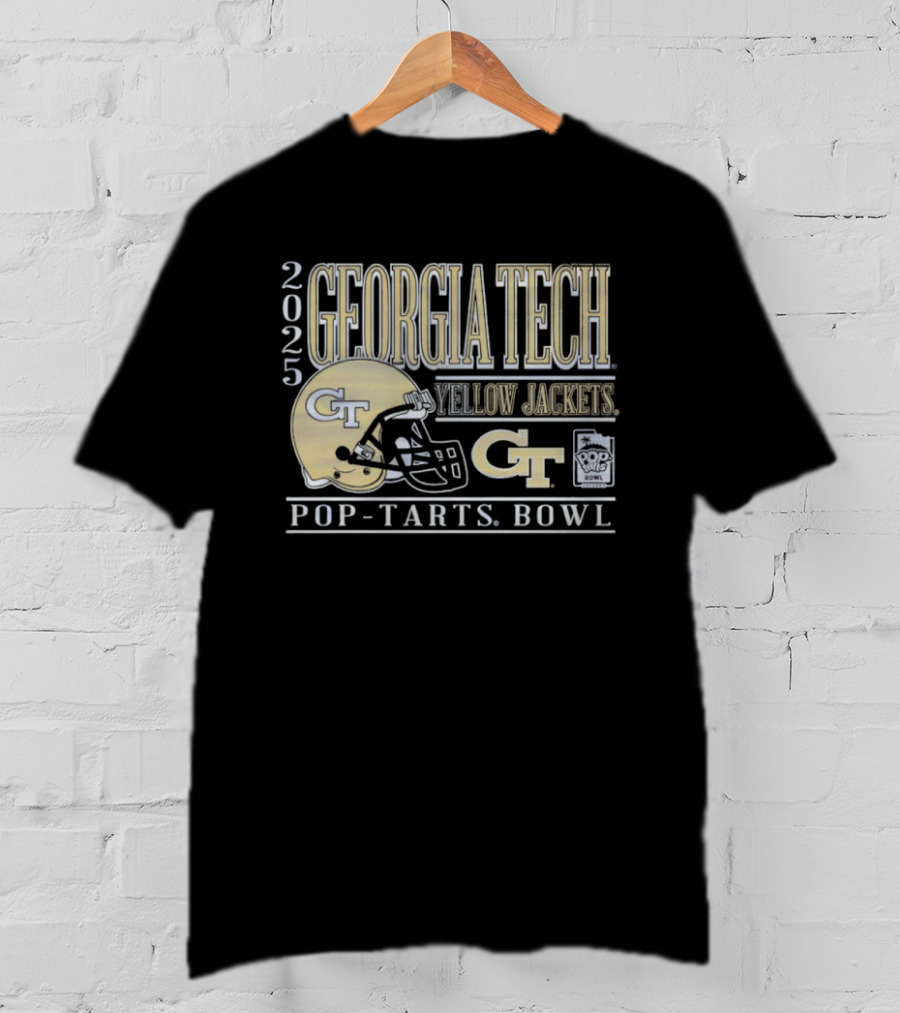 Georgia Tech Yellow Jackets 2025 Pop Tarts Bowl Helmet GT T-Shirt