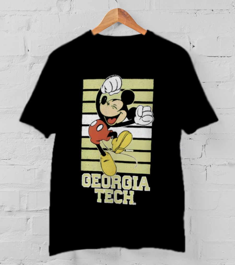 Georgia Tech Yellow Jackets Mickey Mouse T-Shirt