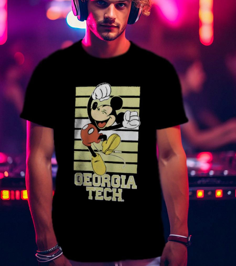 Georgia Tech Yellow Jackets Mickey Mouse T-Shirt