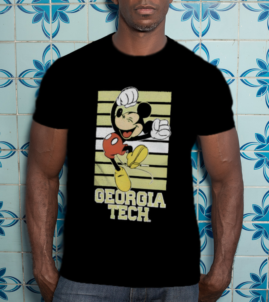 Georgia Tech Yellow Jackets Mickey Mouse T-Shirt