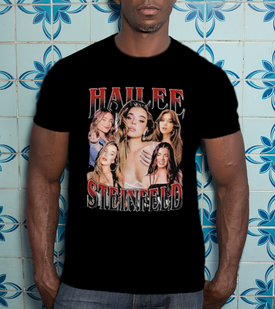 Hailee Steinfeld Pop Star Vintage Collage Retro Style Fashion T-Shirt