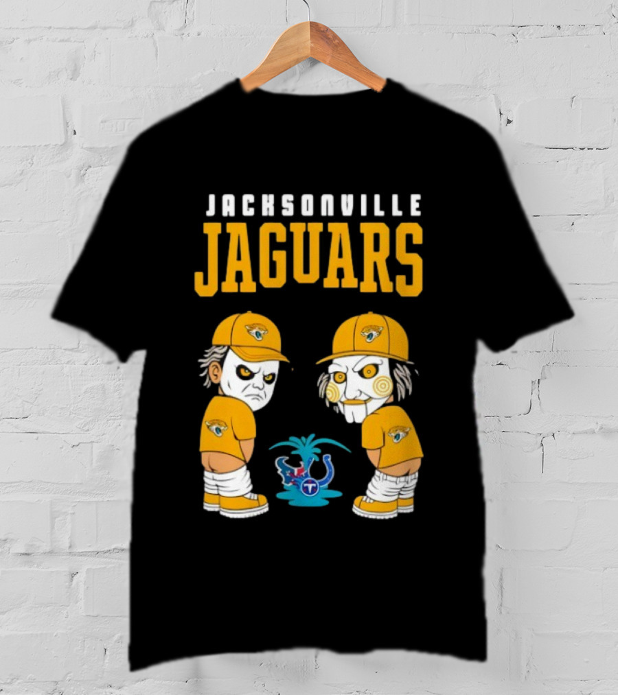 Jacksonville Jaguars Michael Myers Billy The Puppet Tennessee Titans Rivalry T-Shirt