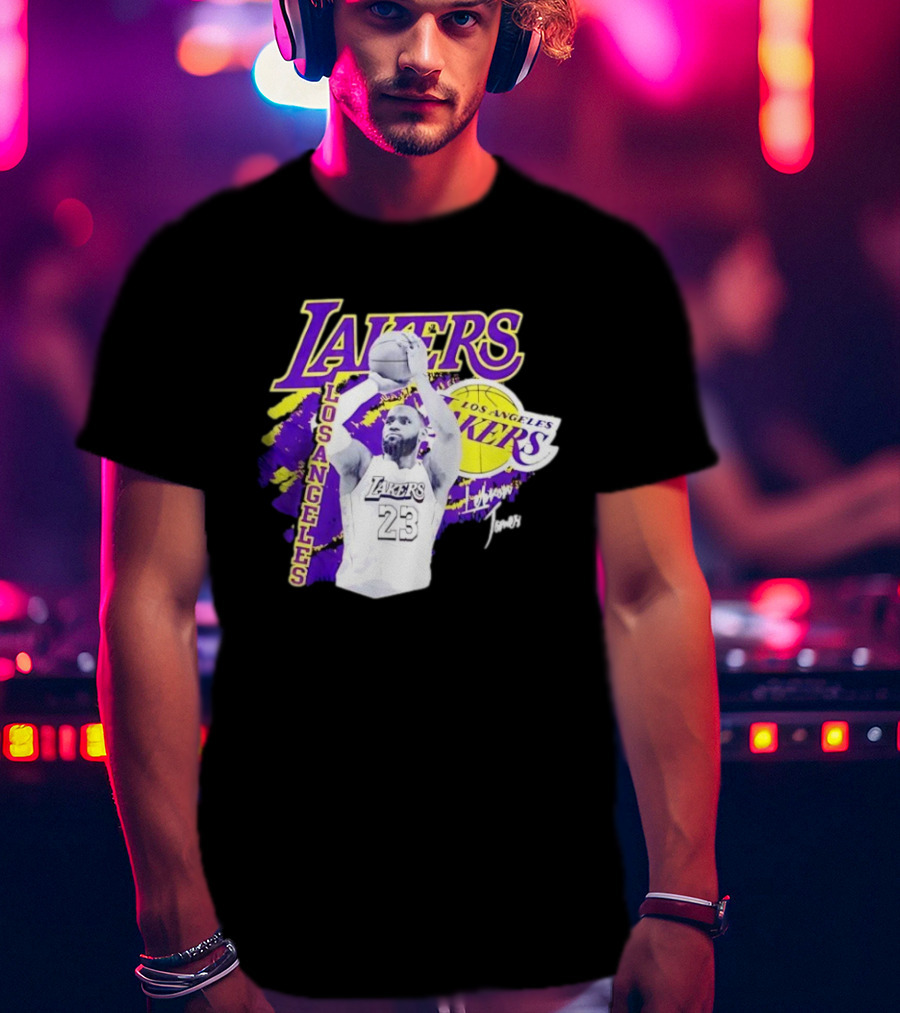 Los Angeles Lakers LeBron James 23 Basketball NBA Team T-Shirt