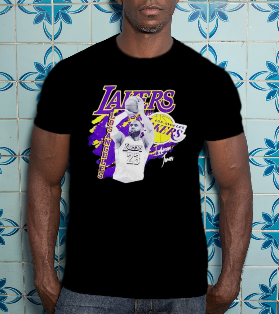 Los Angeles Lakers LeBron James 23 Basketball NBA Team T-Shirt