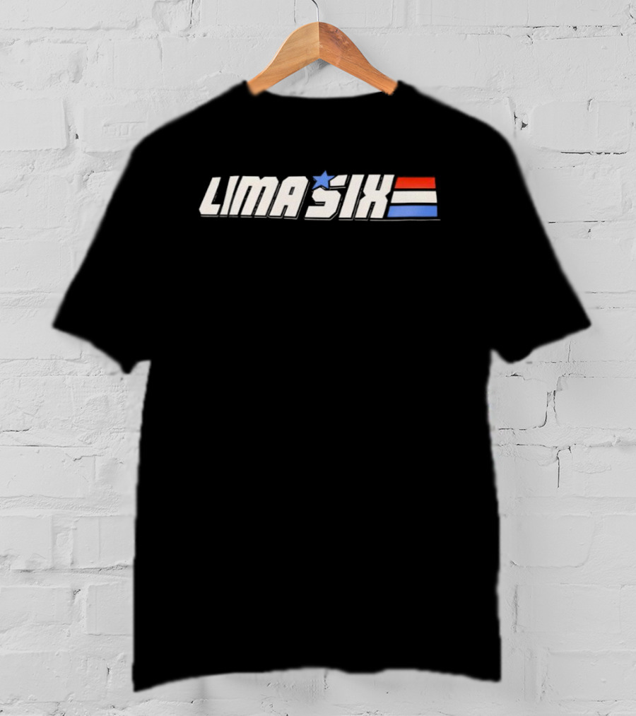 Lima Six Star Stripes Red White Blue T-Shirt