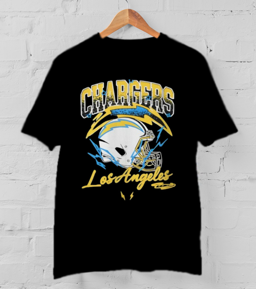 Los Angeles Chargers Lightning Helmet Sry Not Sry T-Shirt