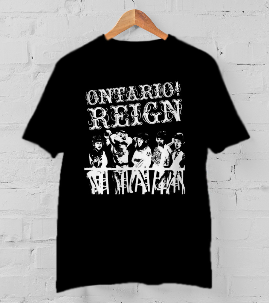 Ontario Reign Ice Hockey Emo Punk Theme Night Panic T-Shirt