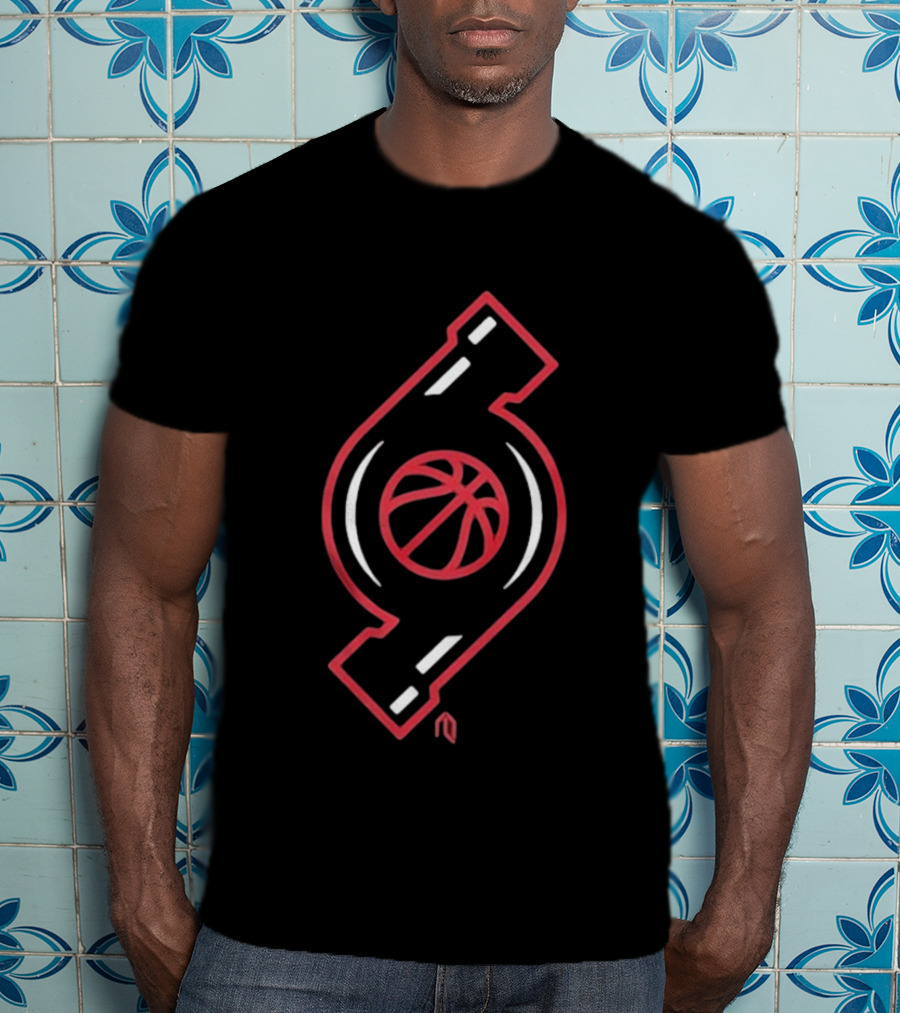 Portland Trail Blazers Turbo Charged Basketball T-Shirt