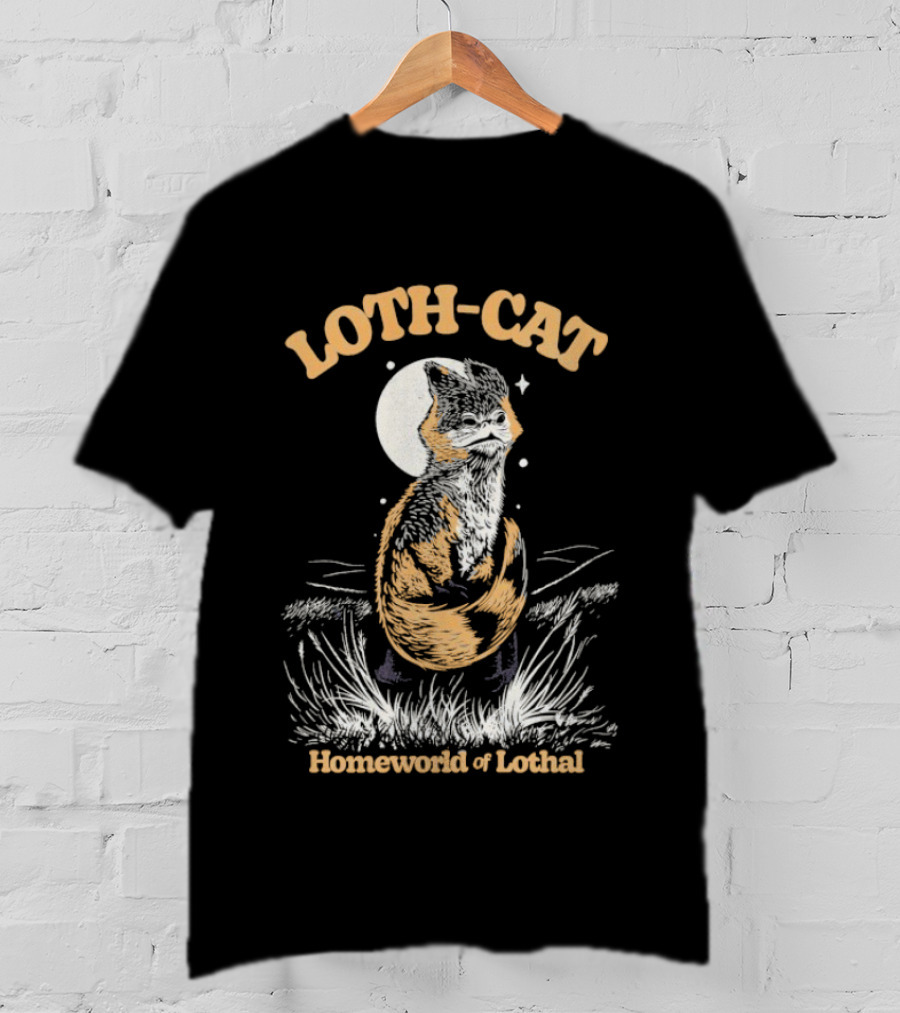 Loth Cat Homeworld Of Lothal Star Wars Feline Creature Inspired By Lothal Moon And Grass T-Shirt
