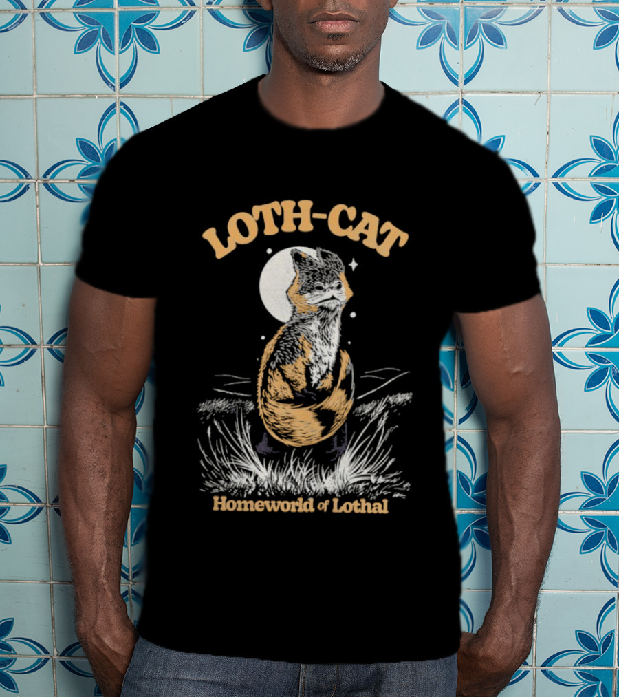Loth Cat Homeworld Of Lothal Star Wars Feline Creature Inspired By Lothal Moon And Grass T-Shirt