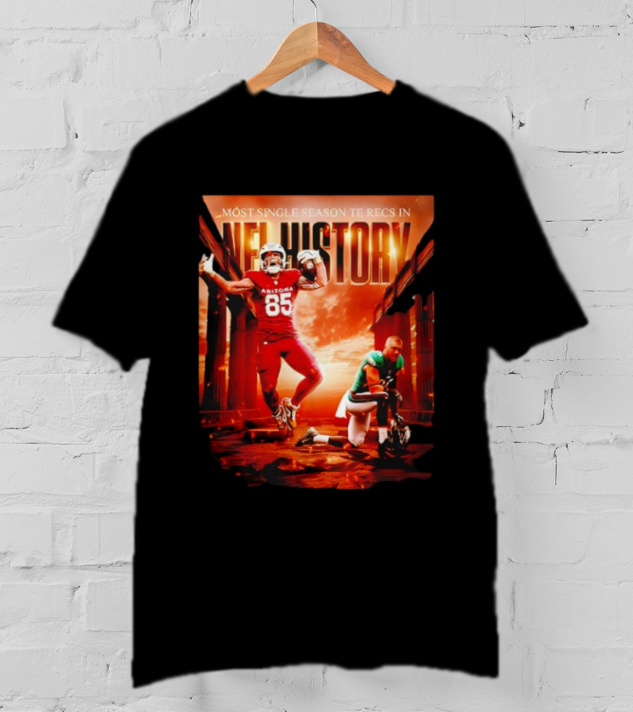 Trey McBride Arizona 85 Most Single Season TE Recs In NFL History T-Shirt