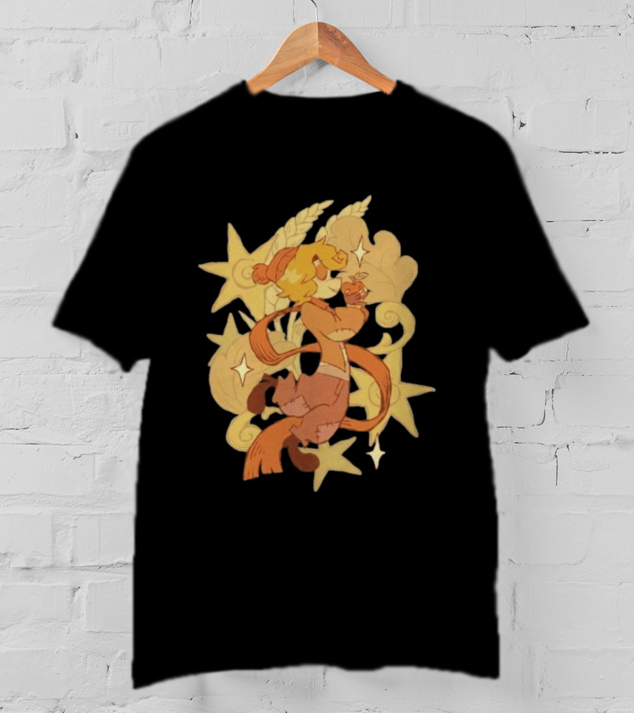Zeddyzi Ramshackle Skipp Vibes Cartoon Character With Stars And Wheat T-Shirt