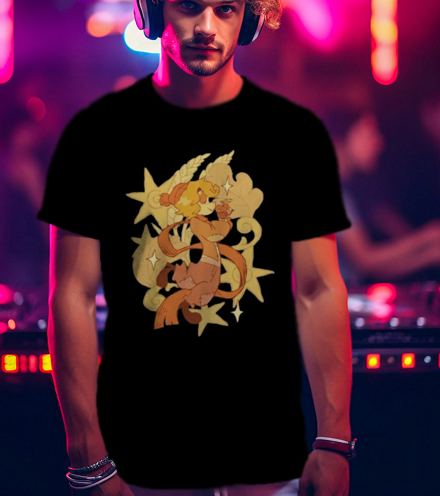 Zeddyzi Ramshackle Skipp Vibes Cartoon Character With Stars And Wheat T-Shirt