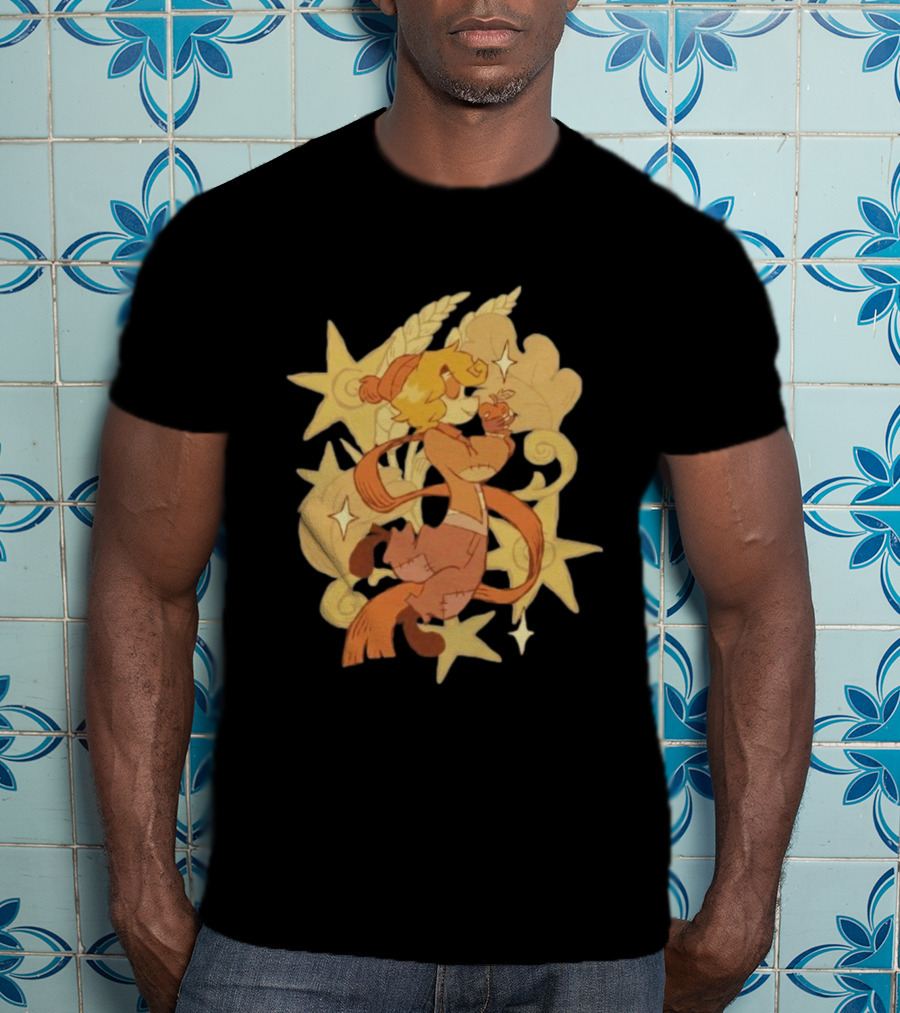 Zeddyzi Ramshackle Skipp Vibes Cartoon Character With Stars And Wheat T-Shirt