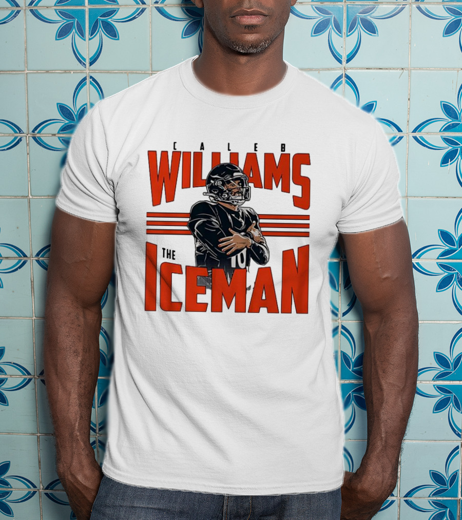 Caleb Williams The Iceman Celebration Number 10 Football Sportswear T-Shirt
