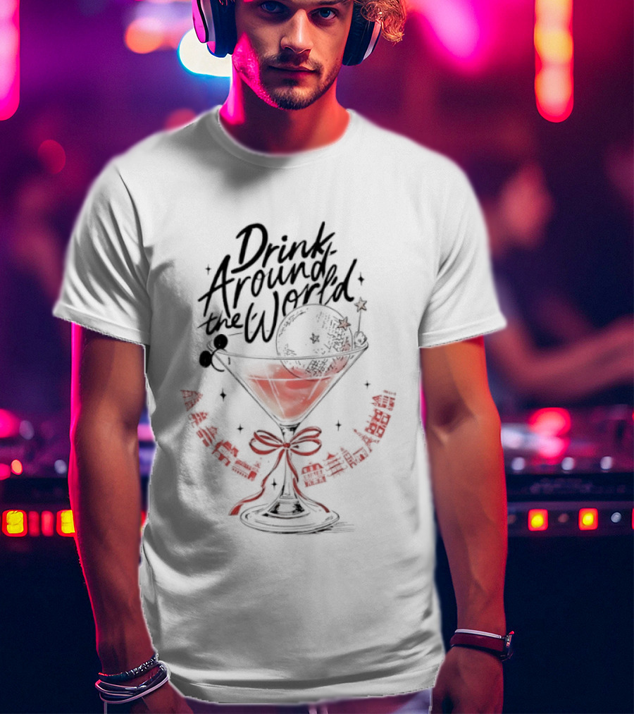 Drink Around The World Graphic T-Shirt