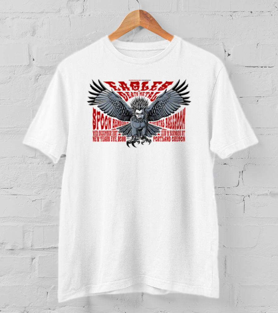 Eagles Of Death Metal Tour Dec 31 2025 McMenamins Crystal Ballroom Portland T-Shirt