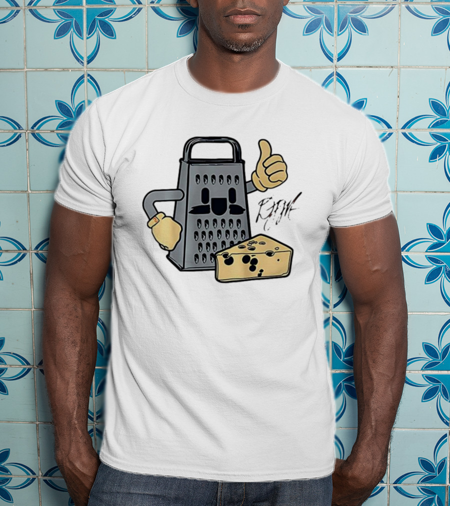 D.J. Moore Chicago Bears NFL Cheese Grater Caricature T-Shirt