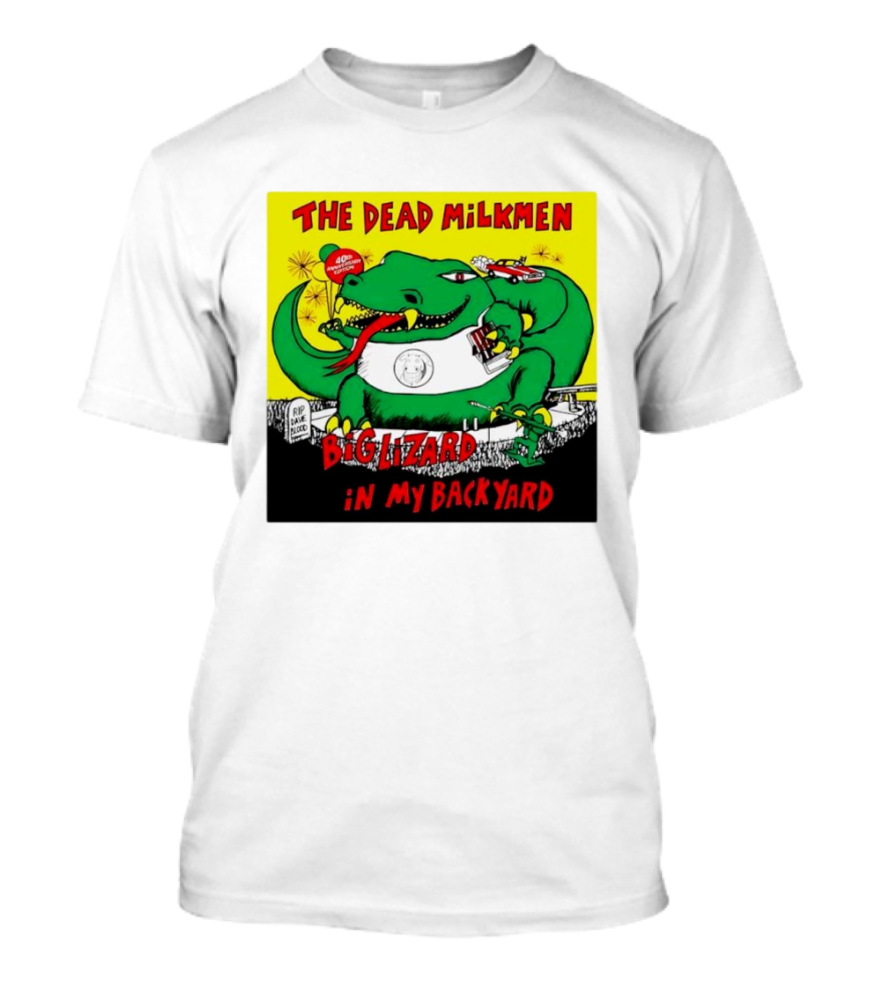 The Dead Milkmen Big Lizard In My Backyard 40th Anniversary Retro Album T-Shirt