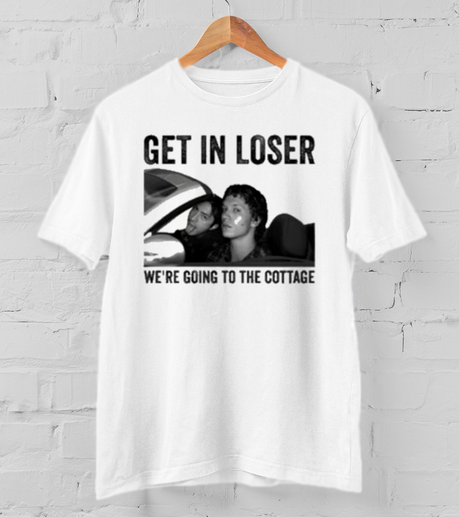 Get In Loser We're Going To The Cottage Drive Car Heated Rivalry T-Shirt