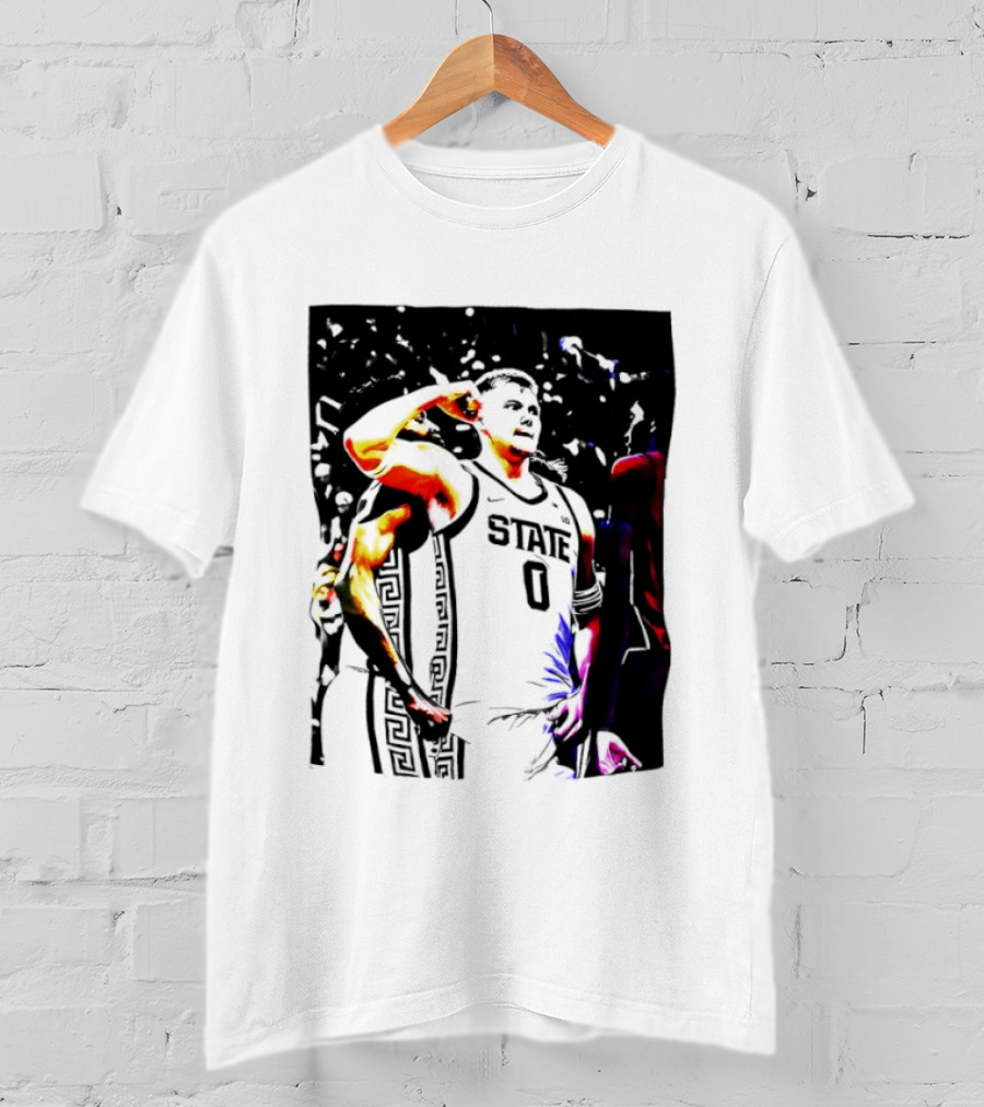 Jaxon Kohler Michigan State Spartans Basketball Jersey T-Shirt