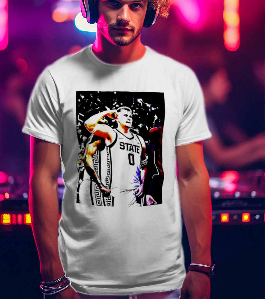 Jaxon Kohler Michigan State Spartans Basketball Jersey T-Shirt