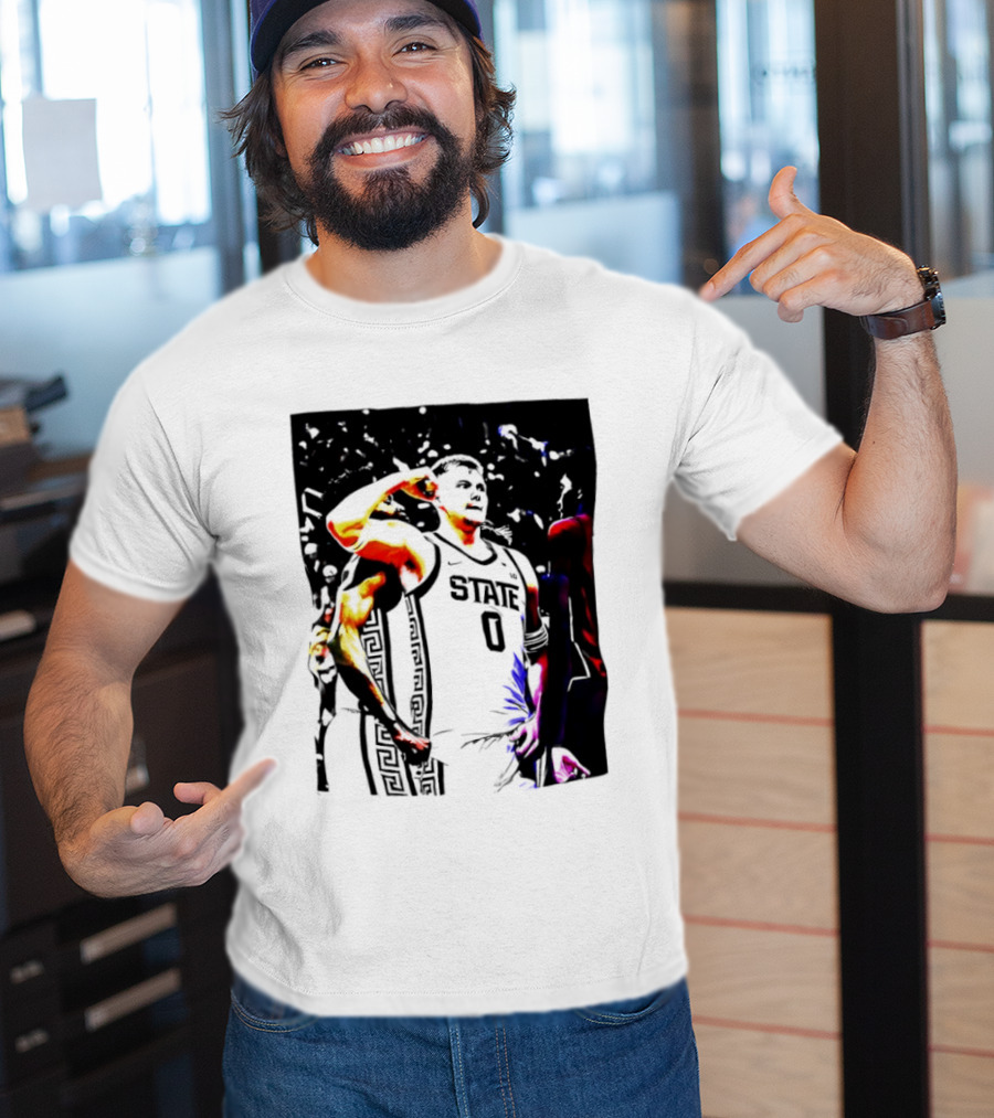 Jaxon Kohler Michigan State Spartans Basketball Jersey T-Shirt