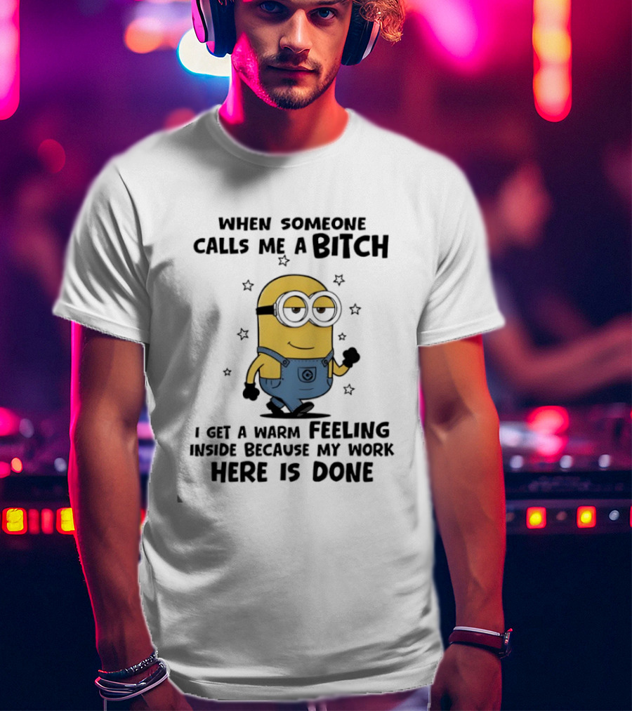 Minion Warm Feeling Accomplished Attitude T-Shirt
