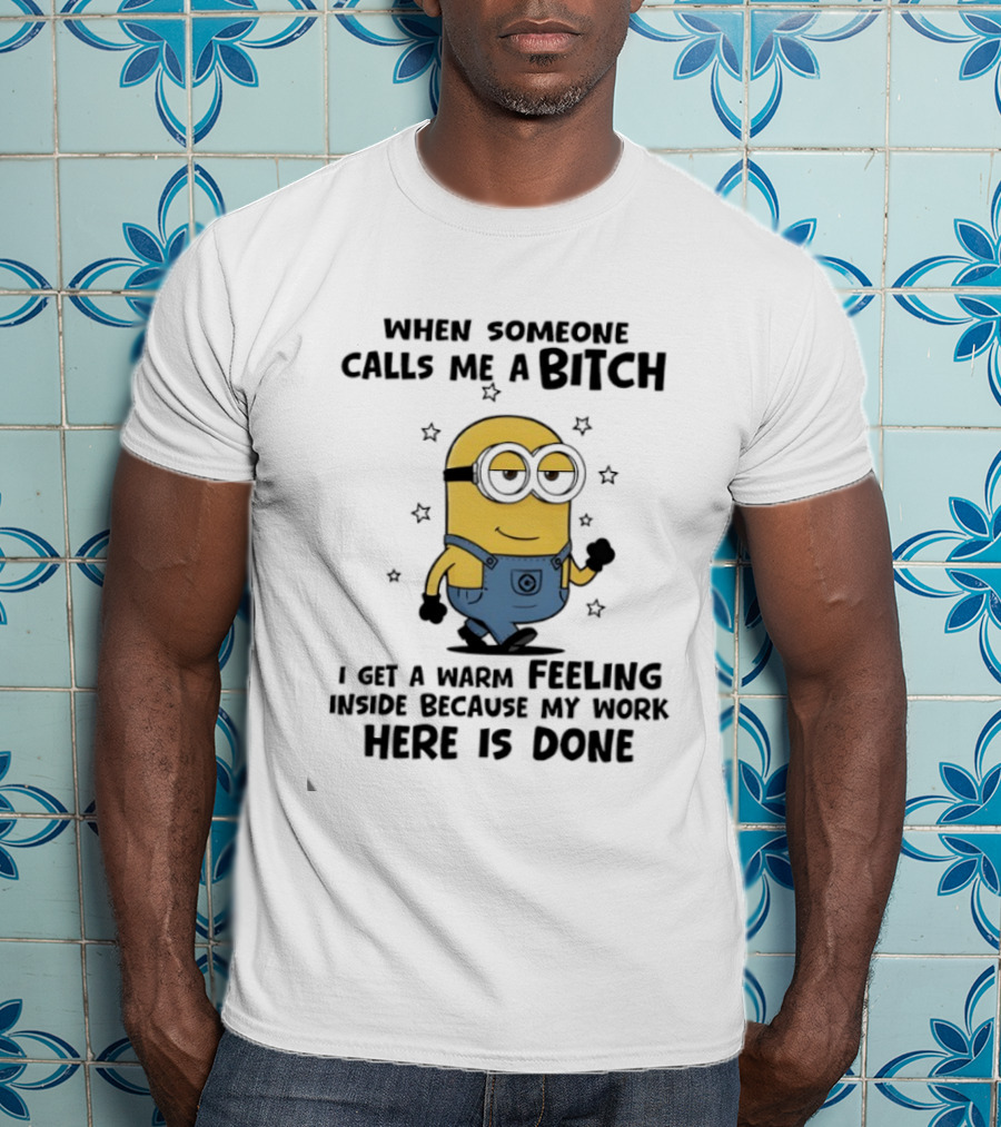 Minion Warm Feeling Accomplished Attitude T-Shirt