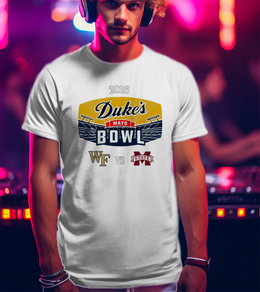 Wake Forest Vs. Mississippi State 2026 Duke’s Mayo Bowl College Football Game T-Shirt