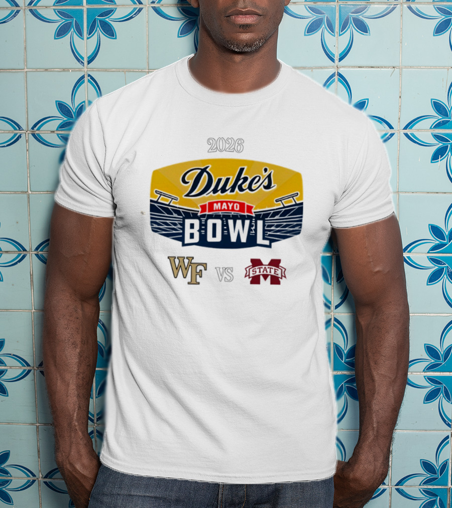 Wake Forest Vs. Mississippi State 2026 Duke’s Mayo Bowl College Football Game T-Shirt