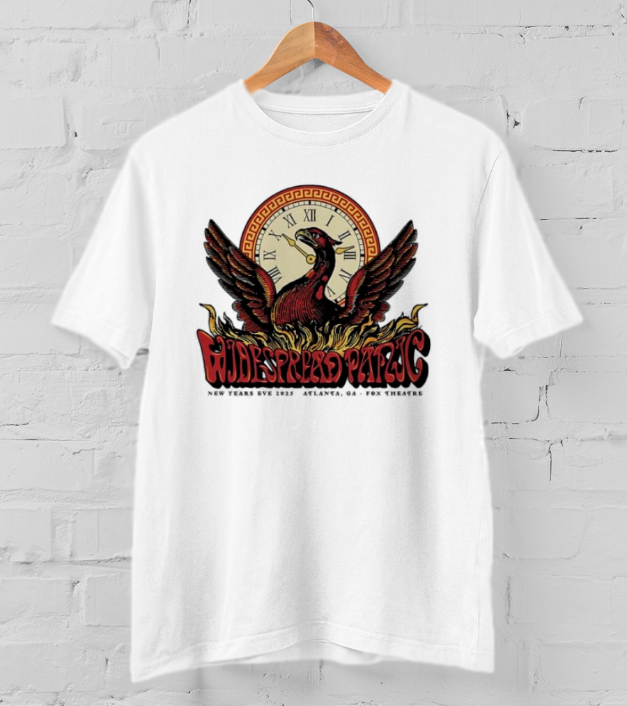 Widespread Panic New Years Eve 2025 Atlanta Ga Fox Theatre And Phoenix T-Shirt