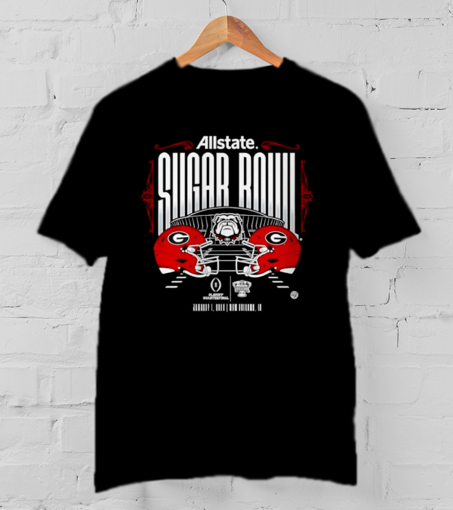 Allstate Sugar Bowl January 1 2008 New Orleans Georgia Bulldogs Football T-Shirt