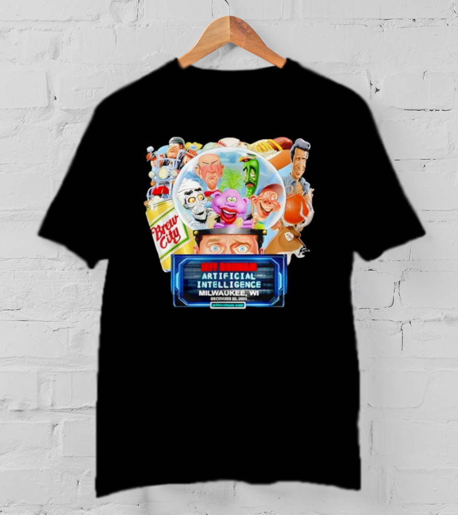 Jeff Dunham Artificial Intelligence Brew City Milwaukee WI 2025 T-Shirt
