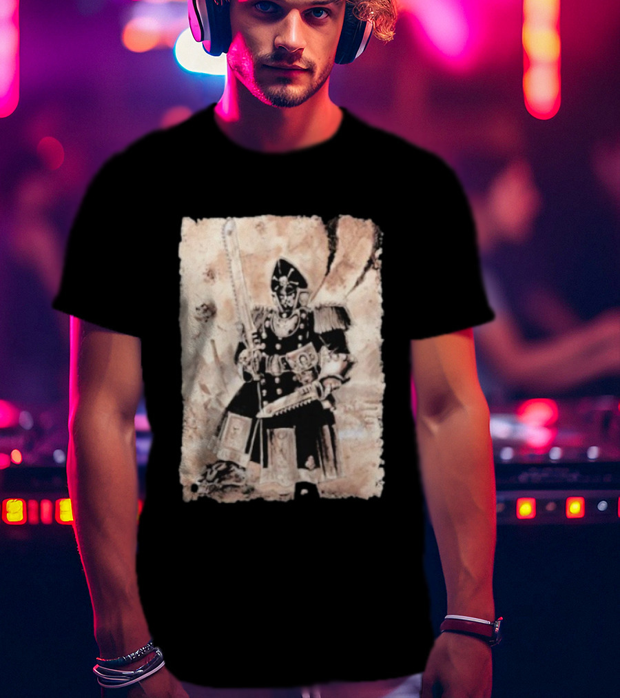 Grimdark Commissar Warhammer 40k Chainsword Artillery T-Shirt