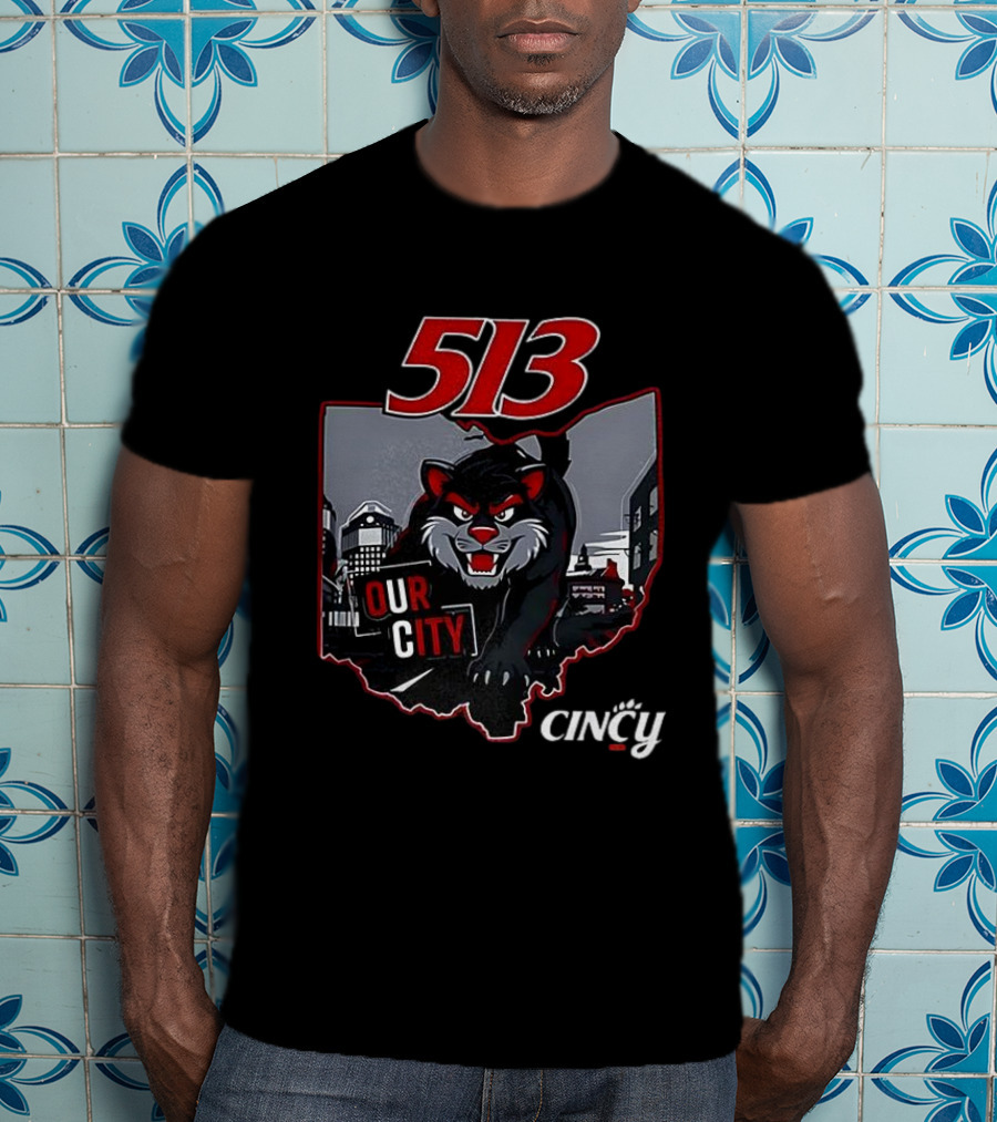 Cincinnati Bearcats 513 Our City Cincy T-Shirt