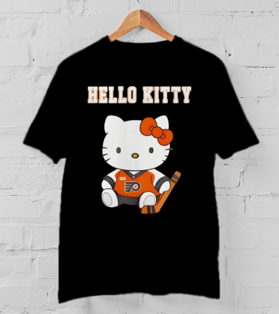 Philadelphia Flyers Hello Kitty Cute Collaboration Hockey Night T-Shirt