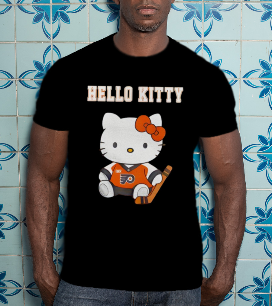 Philadelphia Flyers Hello Kitty Cute Collaboration Hockey Night T-Shirt