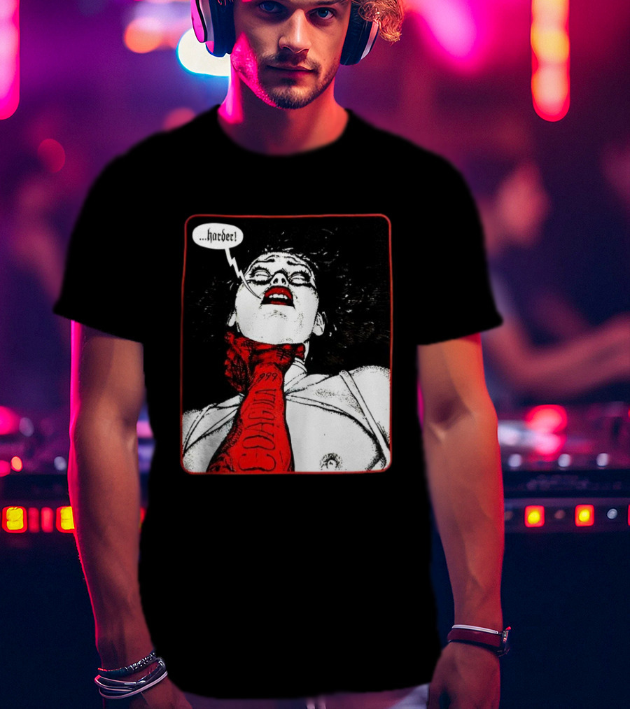 Punzadas De Fantasmas Mujer Con Corbata Rojo Cora 1999 Harder T-Shirt