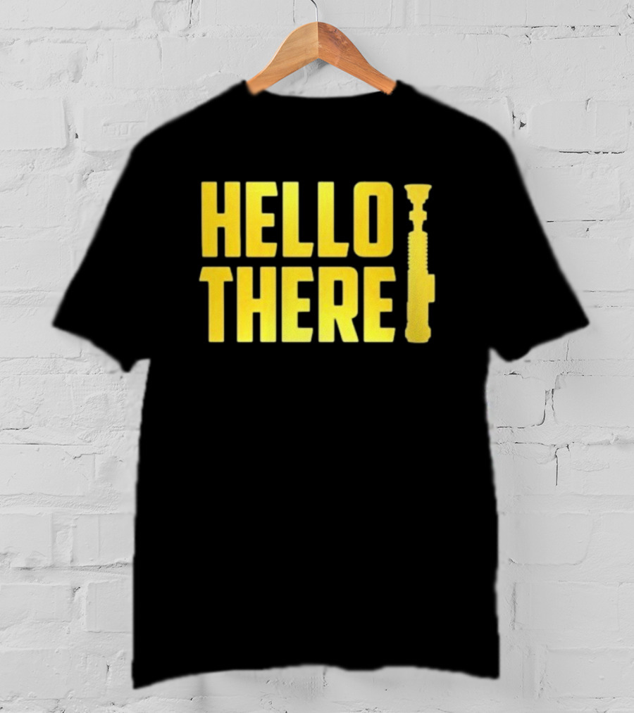 ScreenCrush Hello There Lightsaber Iconic Reference T-Shirt