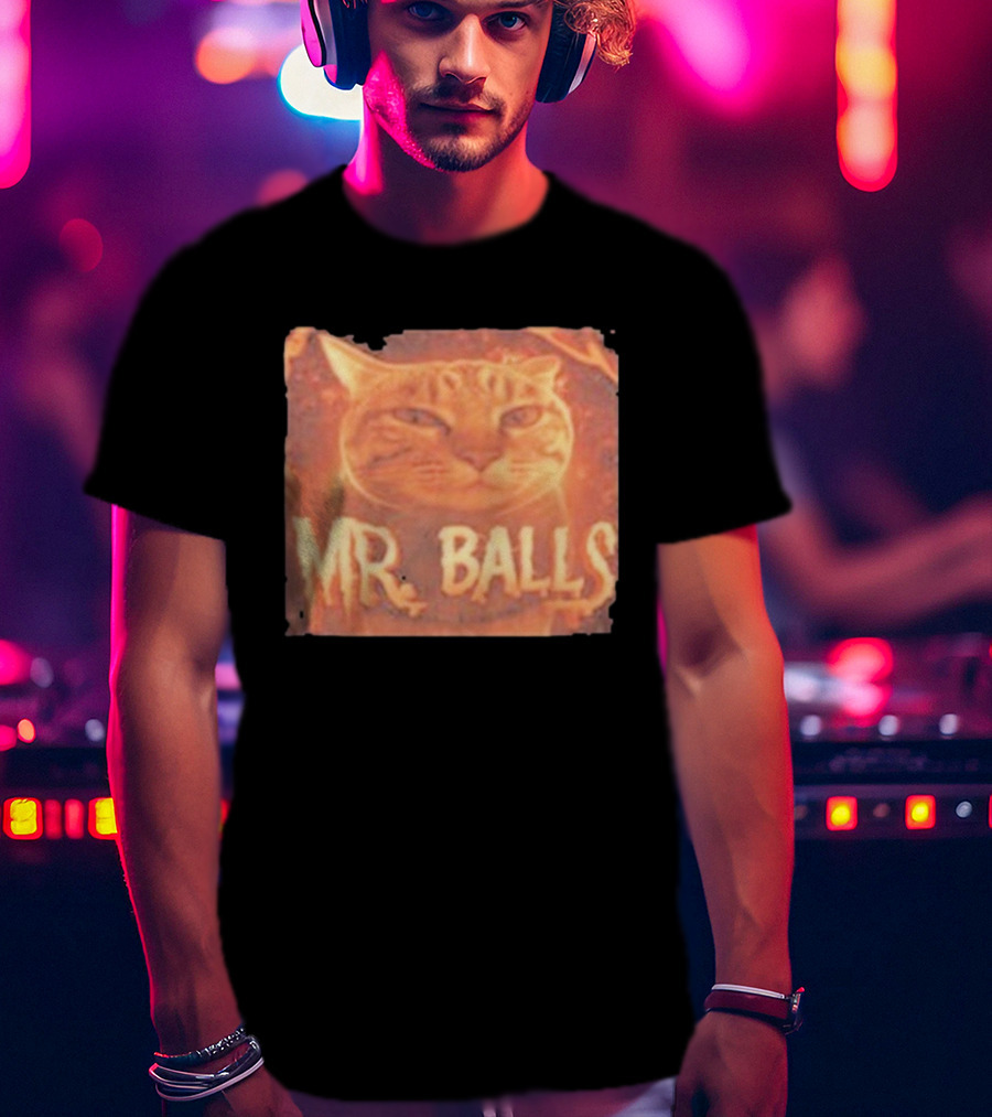 Mr Balls Cat T-Shirt