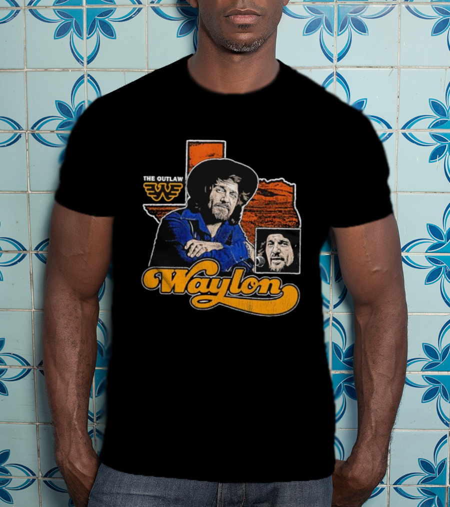 Seager Waylon Jennings The Outlaw Texas Heritage T-Shirt