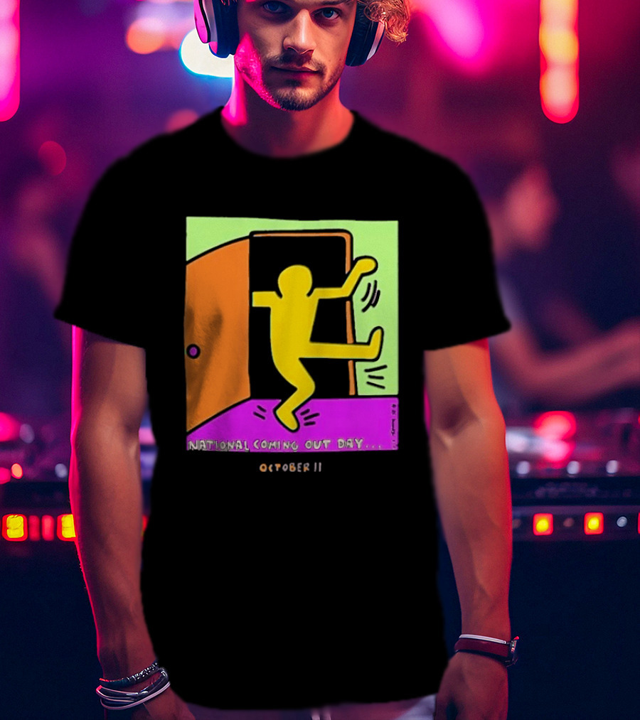 National Coming Out Day October 11 Keith Haring T-Shirt