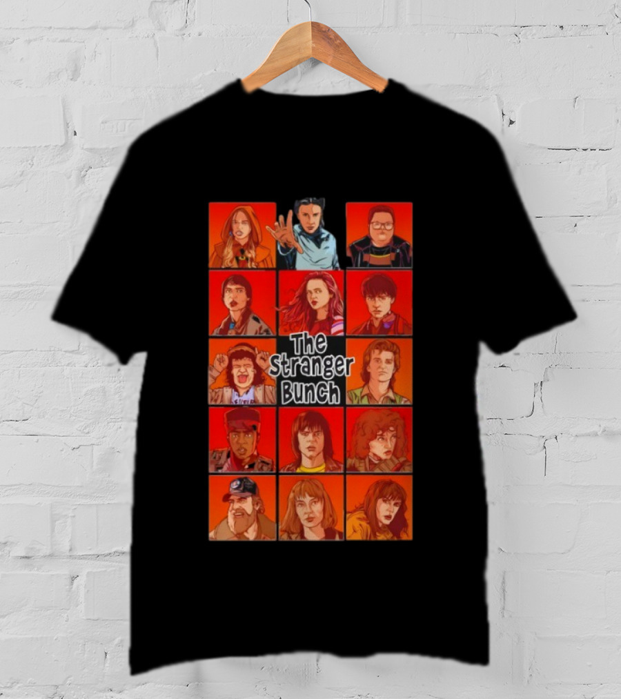 Thrilling Stranger Things Cast The Stranger Bunch T-Shirt