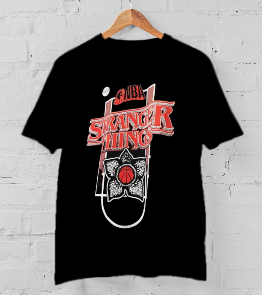 Stranger Things NBA Crossover Demogorgon Basketball T-Shirt